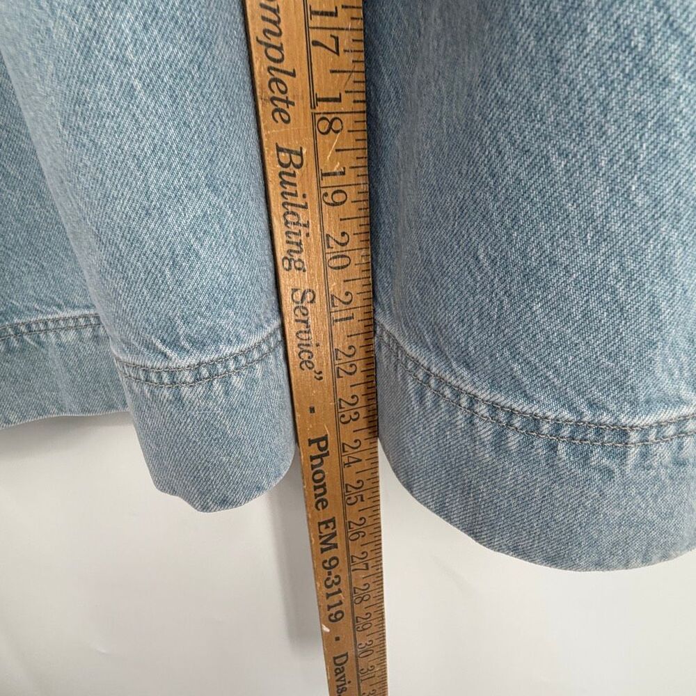 Free People We The Free Sheer Luck Cropped Wide-Leg Jeans Light Wash Sz 26 - Picture 7 of 11